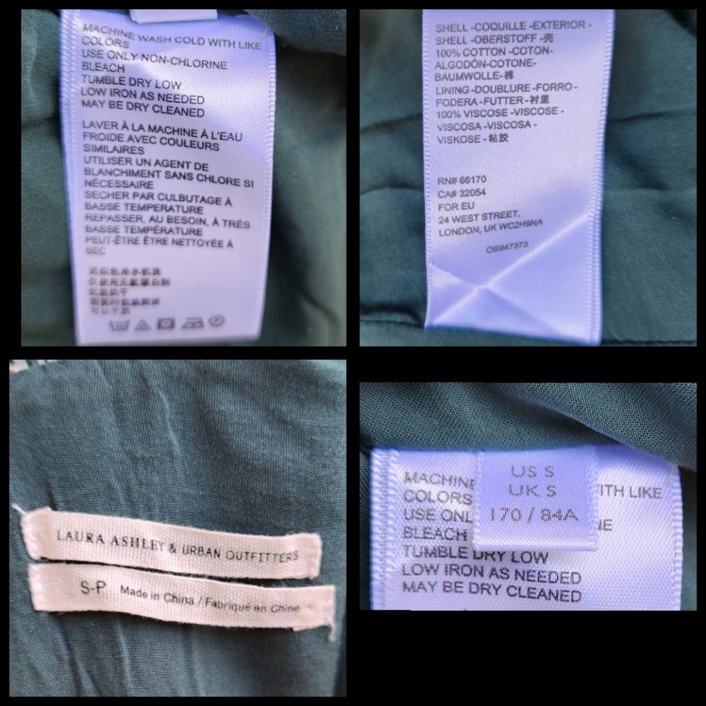 Laura Ashley Green Floral Mini Dress - Picture 16 of 16